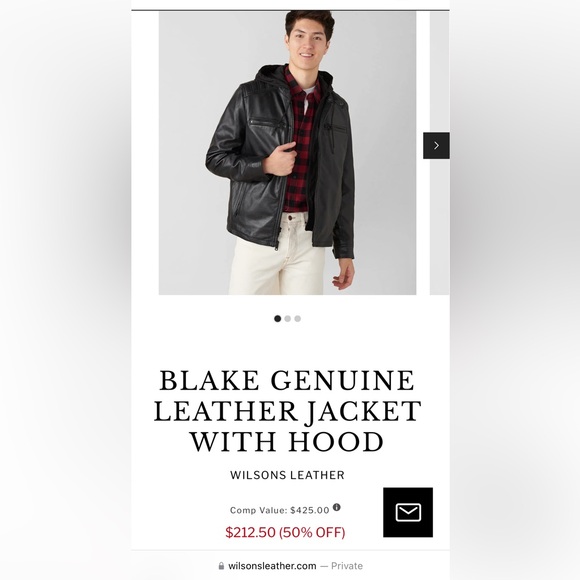 NWOT men’s XXL black Wilson’s Leather jacket  smoke free home‼️ - Picture 8 of 10